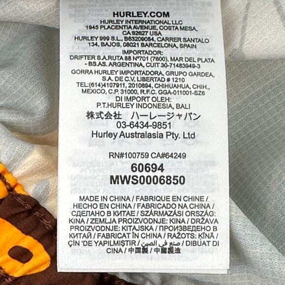 Hurley Explore H20 Dri Trek II Walk Board Shorts Mens Sz Small 17.5" Eclipse - Picture 7 of 7